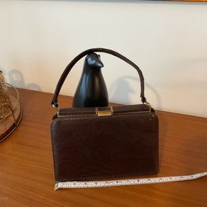 Vintage (Ostrich?) Brown Handbag